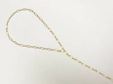 Load image into Gallery viewer, Lariat Chain By Foot, 14K Gold Fill Double Bar Chain 2mm, Dapped Chain, Wholesale - GC384 - BeadPrism