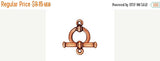 5 Sets Toggle Clasp 12mm Bar Antique Copper Finish, Tierracast Toggle Clasps 94-6016-18 - P6016CA