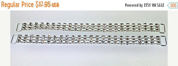 Crystal Rhinestone Competition Bling Bikini connector chain 6.25" Set to Posing Figure Suit NPC IFBB - BeadPrism