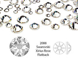 Swarovski Rhinestone crystal, Crystal Clear 2088 SS20 4.6-4.8mm, Xirius rose, 12 Pcs, foil Back - CO