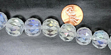 Load image into Gallery viewer, 15mm Large Crystal Beads, Ecthed checkered pattern, 14 Beads/std, AA quality, highy faceted - DC101 - BeadPrism
