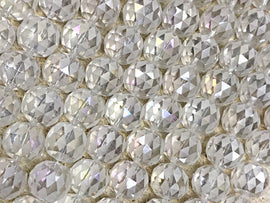 15mm Large Crystal Beads, Ecthed checkered pattern, 14 Beads/std, AA quality, highy faceted - DC101 - BeadPrism