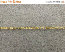 Load image into Gallery viewer, 40% OFF High Polish Natural Brass anti Tarnish Cable  ITALIAN  Chain By Foot  - CH125 - BeadPrism