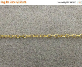40% OFF High Polish Natural Brass anti Tarnish Cable  ITALIAN  Chain By Foot  - CH125 - BeadPrism