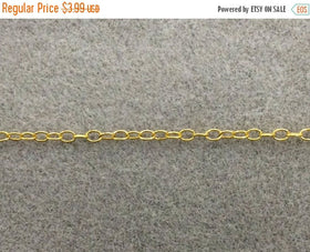 40% OFF High Polish Natural Brass anti Tarnish Cable  ITALIAN  Chain By Foot  - CH125 - BeadPrism