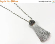 Load image into Gallery viewer, Labodorite 3mm Faceted Gunmetal Plated Wire Wrapped Chain 1 Foot Black Rosary chain - CHGS12-LB - BeadPrism