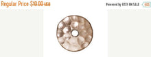 Load image into Gallery viewer, 70% OFF 10 Pc Hammered Beadcap 8mm Bright Rhodium Finish Tierracast Beadcaps 94-5662-61 - P5662RB - BeadPrism