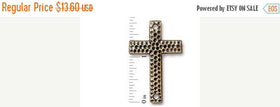 70% OFF 4 Pc Hammertone Cross Link 6x2mm Oxidized Brass Pewter TierraCast Link - P3150BO - BeadPrism