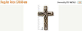 70% OFF 4 Pc Hammertone Cross Link 6x2mm Oxidized Brass Pewter TierraCast Link - P3150BO