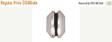 Load image into Gallery viewer, 10 Pc 8mm Large Hole Grooved Bead Silver Plated Pewter Tierracast - P5505SA - BeadPrism