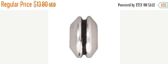 10 Pc 8mm Large Hole Grooved Bead Silver Plated Pewter Tierracast - P5505SA - BeadPrism