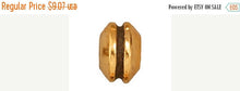 Load image into Gallery viewer, 70% OFF 10 Pc 8mm Large Hole Grroved Bead  Antique Gold Tierracast Pewter 94-5505-26 - P5505GA - BeadPrism