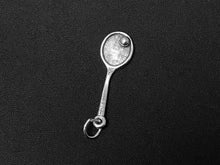 Load image into Gallery viewer, Tennis Charm Sterling Silver 27.5mm, sports charms, Tennis Racket with Ball charms - SP119 - BeadPrism