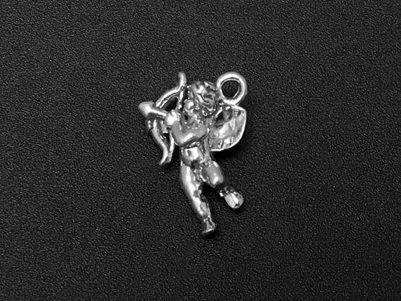Cupid Charm Sterling Silver 18.5mm, valentine charms, romantic charms, Cupid charms - SP120 - BeadPrism