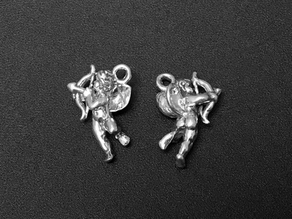 Cupid Charm Sterling Silver 18.5mm, valentine charms, romantic charms, Cupid charms - SP120 - BeadPrism