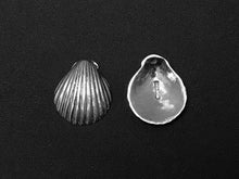 Load image into Gallery viewer, Shell Charm Sterling Silver 17mm, Nautical charms, beach charms, sea charms, Shell charms SP126 - BeadPrism