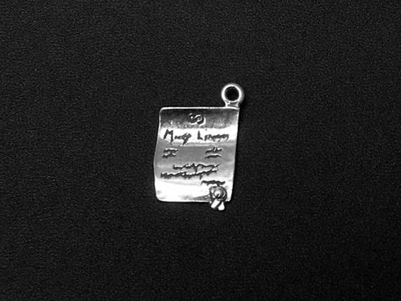 Marriage License Charm Sterling Silver 18mm, Wedding charms, Marriage certificate charms - SP135 - BeadPrism