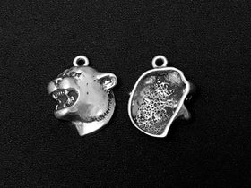 Cougar Charm Sterling Silver 17.5mm, silver Cougar Charms, Animal charms, Cougar charms - SP155 - BeadPrism