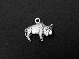 Buffalo Charm Sterling Silver 14mm, Buffalo charms, Animal charms, Buffalo charms - SP153