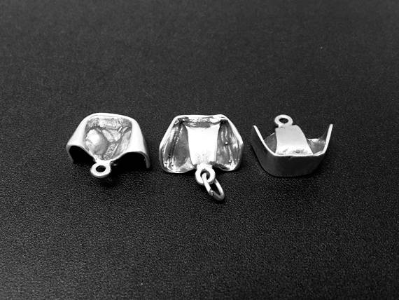 Nurse Hat Charm Sterling Silver 12.5mm, Nurse Jewelry, Nurse Hat charms - SP181 - BeadPrism