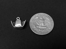 Load image into Gallery viewer, Nurse Hat Charm Sterling Silver 12.5mm, Nurse Jewelry, Nurse Hat charms - SP181 - BeadPrism