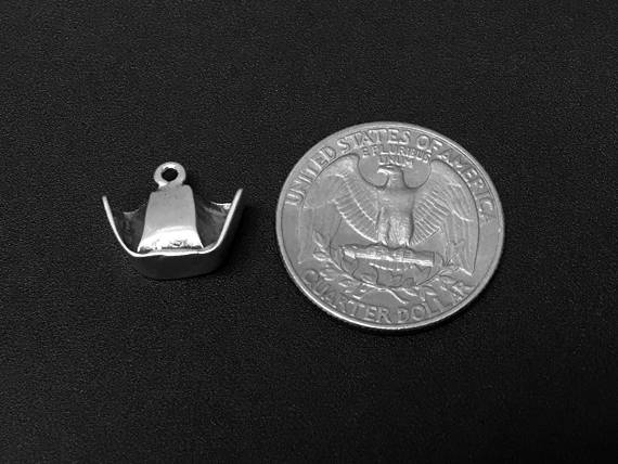 Nurse Hat Charm Sterling Silver 12.5mm, Nurse Jewelry, Nurse Hat charms - SP181 - BeadPrism