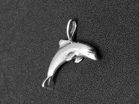 Dolphin Charm Sterling Silver 15mm, Animal charms, Sea Charms, Dolphin charms - SP185 - BeadPrism