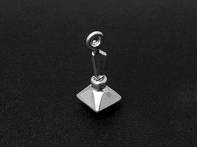 Perfume Bottle Charm Sterling Silver 21.5mm, Fashion Charms, Perfume Bottle charms - SP212 - BeadPrism