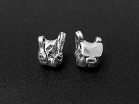 Backpack Charm Sterling Silver 12.5mm, Travel Charms, School Charm, Backpack charms - SP213 - BeadPrism