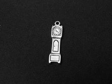 Load image into Gallery viewer, Grandfather Clock Charm Sterling Silver 23.5mm, Grandfather Clock charms, Time Charms - SP242 - BeadPrism