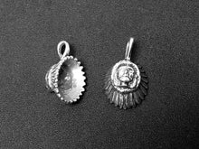 Load image into Gallery viewer, Indian Head Charm Sterling Silver 18mm, Tribal charms, Indian Head charms - SP247 - BeadPrism
