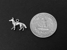 Load image into Gallery viewer, Shepherd Dog Charm Sterling Silver 13mm, Animal Charms, Pet charms, Shepherd Dog charms - SP315 - BeadPrism