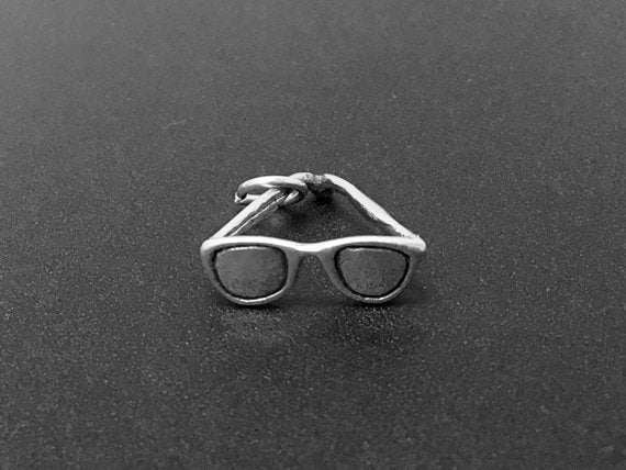 Sunglasses Charm Sterling Silver 15mm, Sunglasses Charms, Fashion Charms, Beach charms - SP329 - BeadPrism