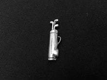Load image into Gallery viewer, Golf Bag Charm Sterling Silver 23.5mm, Golf Charm, Sports Charm, Games Charm, Golf Bag charm - SP261 - BeadPrism
