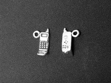 Load image into Gallery viewer, Cell Phone Charm Sterling Silver 10mm, Mobile Phone Charms, Diva Charm, Cellphone charms  SP280 - BeadPrism