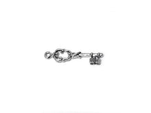 Load image into Gallery viewer, Skeleton Key Charm Sterling Silver 26mm, Key Charms, Treasure charms, Skeleton Key charms - SP301 - BeadPrism