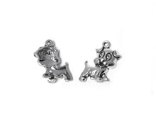Load image into Gallery viewer, Puppy Charm Sterling Silver 17mm, Animal Charms, Pet Charms, Dog charms, Puppy charms - SP305 - BeadPrism