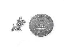 Load image into Gallery viewer, Puppy Charm Sterling Silver 17mm, Animal Charms, Pet Charms, Dog charms, Puppy charms - SP305 - BeadPrism