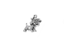 Load image into Gallery viewer, Puppy Charm Sterling Silver 17mm, Animal Charms, Pet Charms, Dog charms, Puppy charms - SP305 - BeadPrism