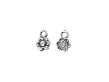 Load image into Gallery viewer, Flower Charm Sterling Silver 10mm, Floral charms, Nature Charms, Tiny Flower charms - SP317 - BeadPrism