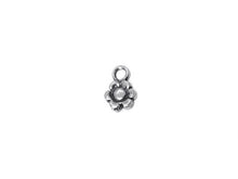 Load image into Gallery viewer, Flower Charm Sterling Silver 10mm, Floral charms, Nature Charms, Tiny Flower charms - SP317 - BeadPrism