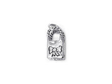 Load image into Gallery viewer, Love To Shop Charm Sterling Silver 16mm, Fashion Charms, Shopping Bag Charms - SP334 - BeadPrism