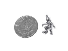Load image into Gallery viewer, Soccer Player Charm Sterling Silver 19.5mm, Team Sports charms, Soccer Player charms - SP344 - BeadPrism
