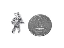 Load image into Gallery viewer, Football Player 34 Charm Sterling Silver 23mm, Sports charms, Football Player charms - SP366 - BeadPrism