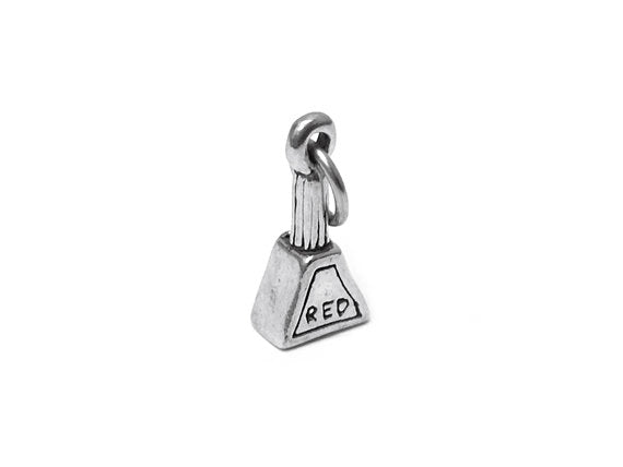 Red Nail Polish Bottle Charm Sterling Silver 16mm, Fashion Charm, Nail Polish Charm - SP375 - BeadPrism