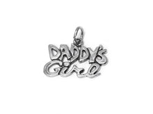 Load image into Gallery viewer, Daddy' s Girl Charm Sterling Silver 15.5mm, Family Charm, Love charms, Daddy Girl charm - SP385 - BeadPrism