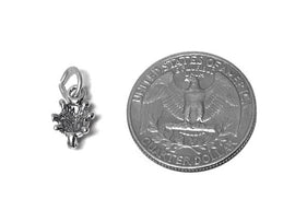Ladybug Charm Sterling Silver 12mm, animal charms, insect charm, Ladybug charms - SP403 - BeadPrism