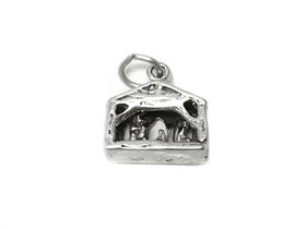 Nativity Charm Sterling Silver 14mm, Religious Charms, Christian Charm, Nativity Charm - SP422 - BeadPrism