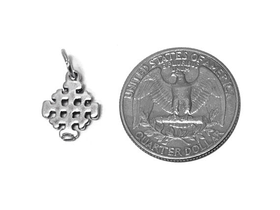 Multi Cross Charm Sterling Silver 15mm, Cross Charms, religious charms, Multi Cross charms - SP427 - BeadPrism