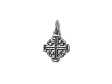 Load image into Gallery viewer, Multi Cross Charm Sterling Silver 15mm, Cross Charms, religious charms, Multi Cross charms - SP427 - BeadPrism
